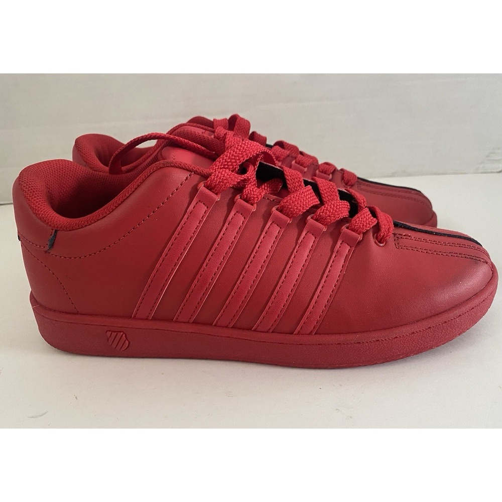K-Swiss Red Ribbon Sneakers Mens Shoes Classic KaySwiss Low. Size 7